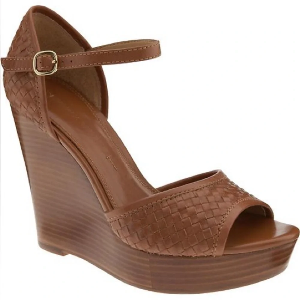 Banana Republic Women’s Nicola Tan Woven Wedge Sandals